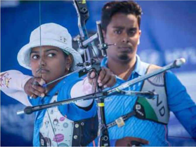 Atanu Das and Deepika Kumari, who have won many international medals together in the past, will take on France in the World Cup mixed team quarter-finals in Guatemala City.