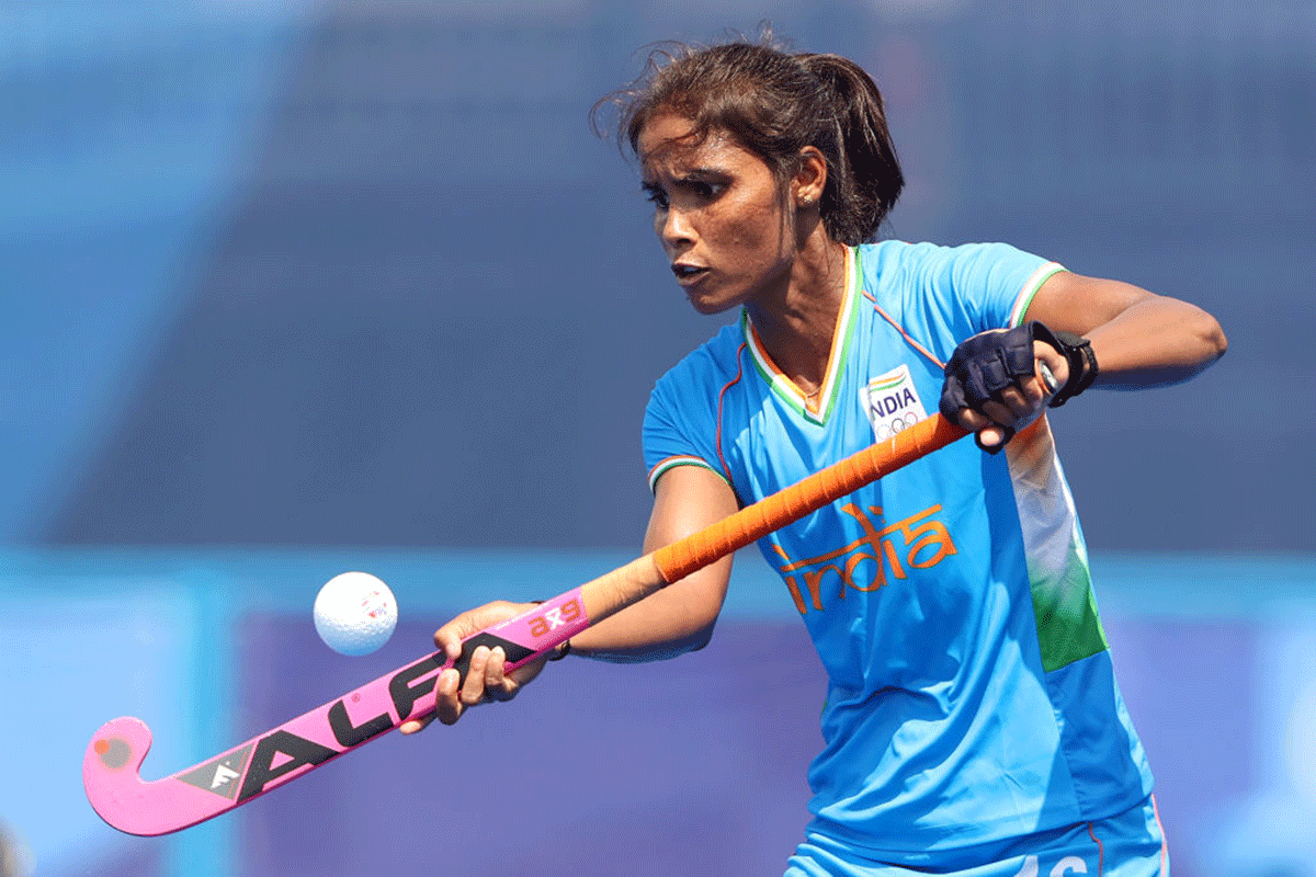 Vandana Kataria become the first Indian woman to register a hat-trick at the Olympics when she scored three of India's four goals against South Africa in the final pool A hockey game last Saturday