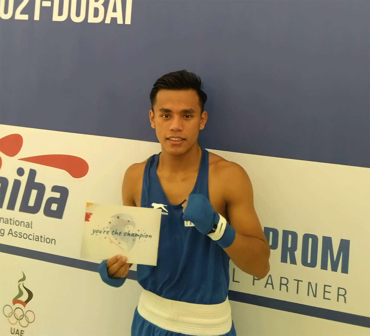 Bishwamitra Chongtham bagged a gold medal in the 51kg category at the Asian Youth Boxing Championships in Dubai on Monday