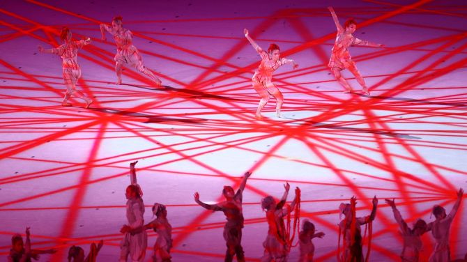 Dancers perform during the opening ceremony