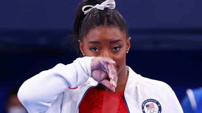 US gymnast Simone Biles had pulled out of the team event on Tuesday