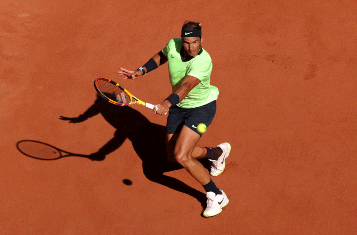 Rafael Nadal, who on his 35th birthday on Thursday will play Frenchman Richard Gasquet, prefers it when it is warm and his forehand rears up like a kicking horse at Roland Garros