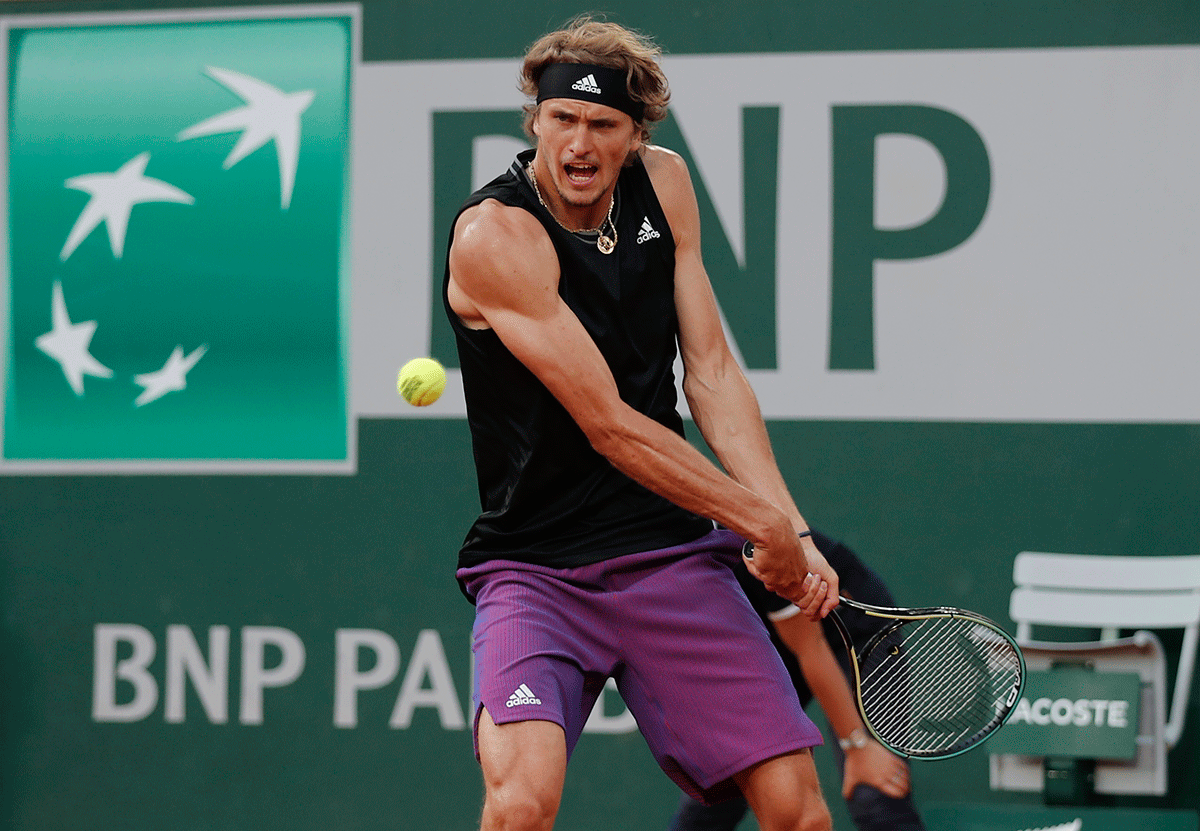 Sixth seed Alexander Zverev became the first German to reach the last four at Roland Garros since Michael Stich in 1996.