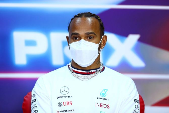 Mercedes' Lewis Hamilton is set to become the first driver to win 100 grands prix with his career tally currently on 95.