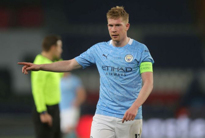If Kevin De Bruyne gets space, his ability to run at the defence and shoot from distance is a clear and obvious danger
