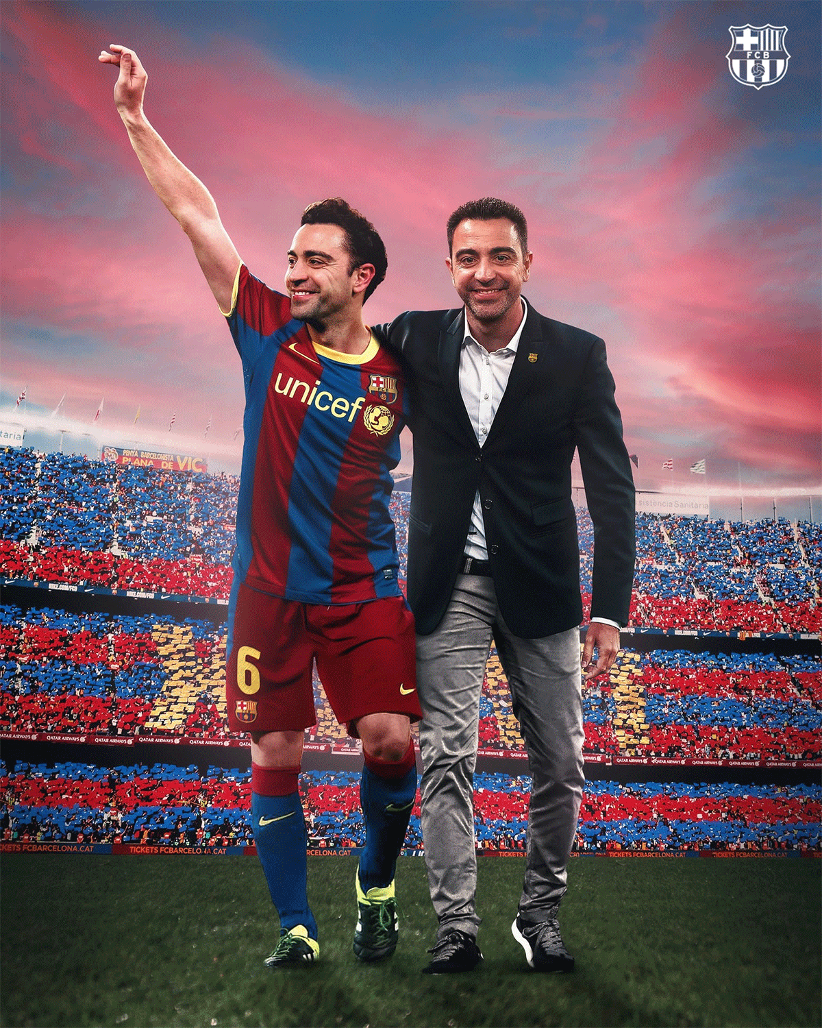 'I will work and fight with you all to reach together the place we deserve. Thank you #fcbarcelona for trusting me, as well as to all the fans who believed that I should take on this important role. THE STORY CONTINUES ...'