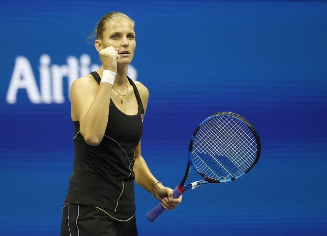 The Czech Republic's Karolina Pliskova sent down 20 aces during her third-round match against Ajla Tomljanovic.