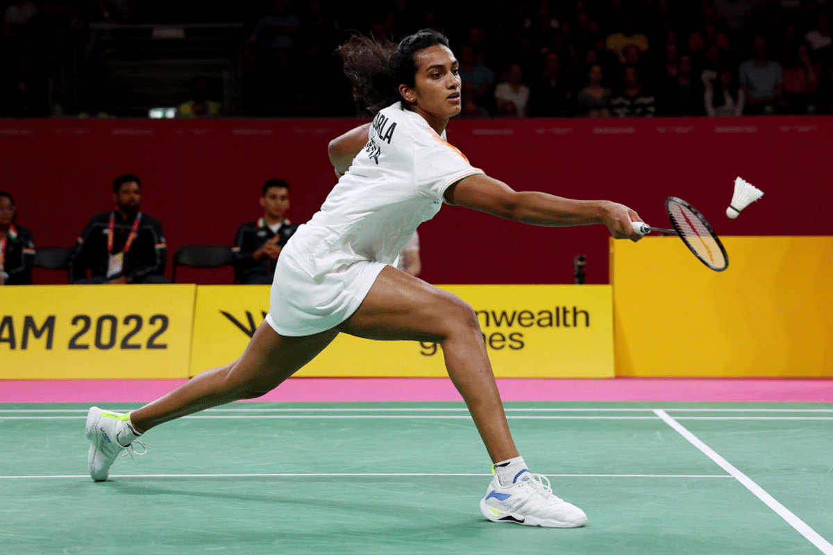 PV Sindhu had to fight hard for victory in her singles against Goh.