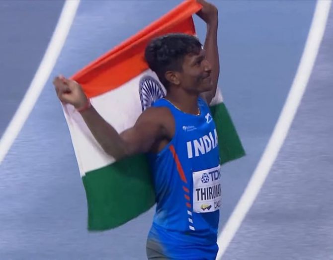 Selva P Thirumaran cleared a distance of 16.15 metres to clinch the silver medal at the World Under-20 Athletics Championship, in Cali Colombia, on Friday.