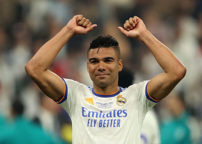 Since joining Spanish giants Real Madrid in 2013 from Sao Paulo, Casemiro won five Champions League trophies, three La Liga titles, one Copa del Rey, and three Club World Cups among other honours.