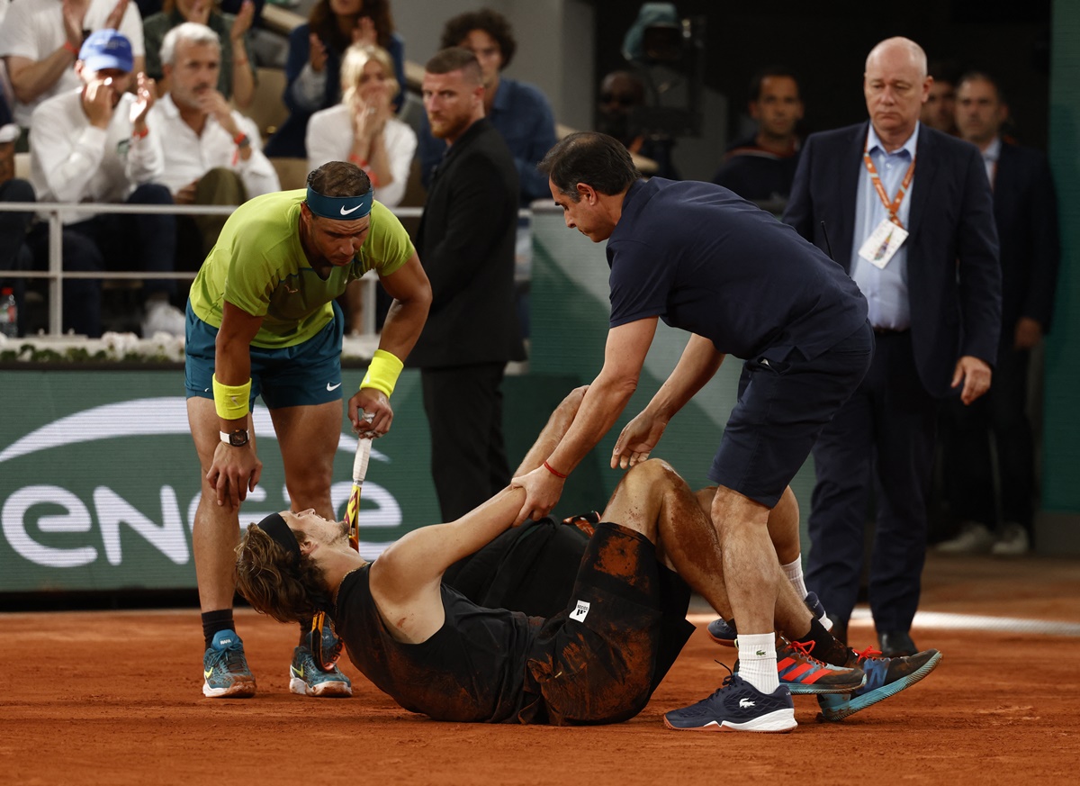 Nadal In French Open Final After Zverev Retires With Ankle Injury ...