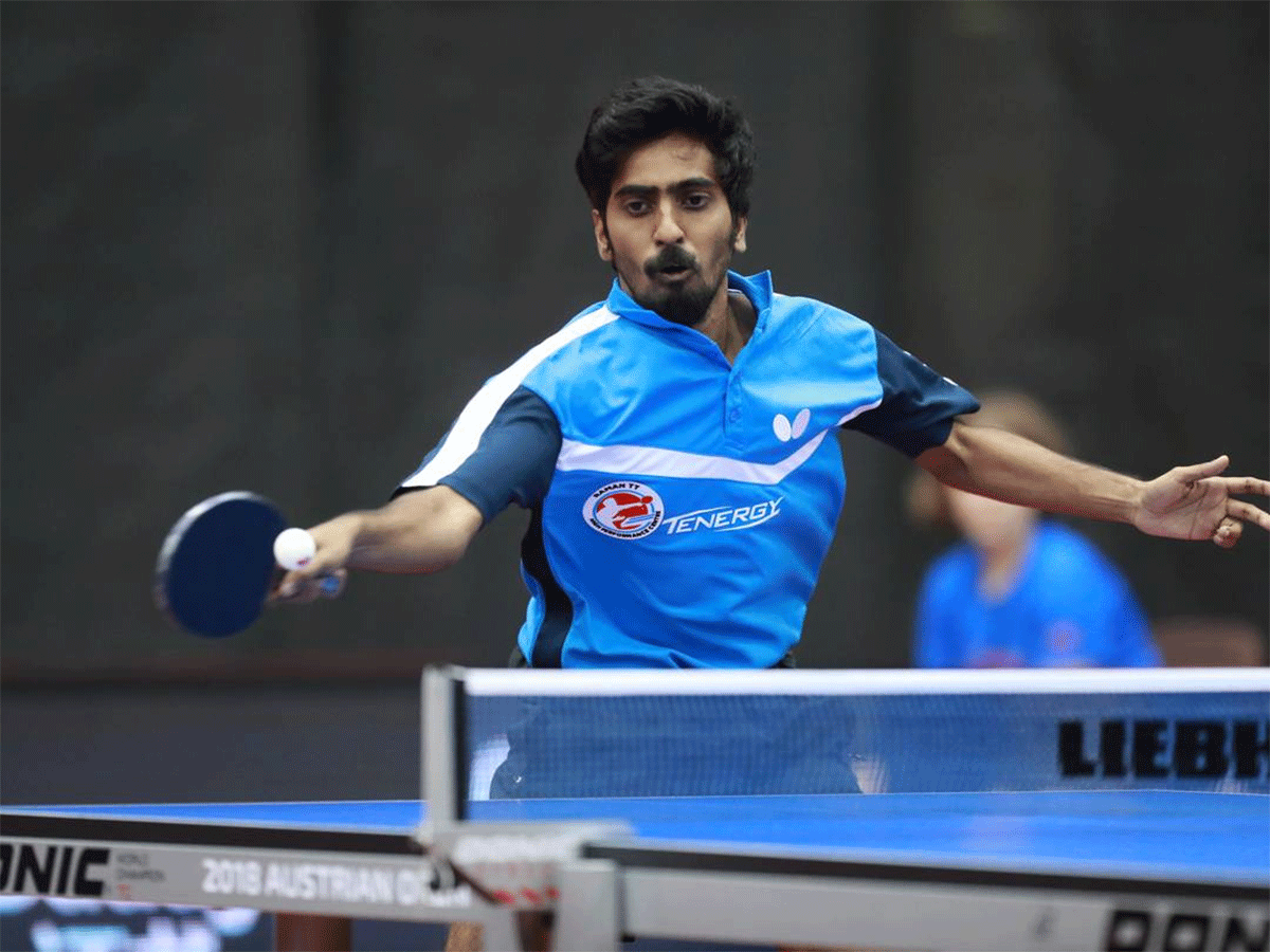 Sathiyan Gnanasekaran was knocked out in the quarter-finals