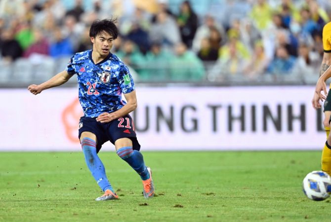 Mitoma scores for Japan against Australia