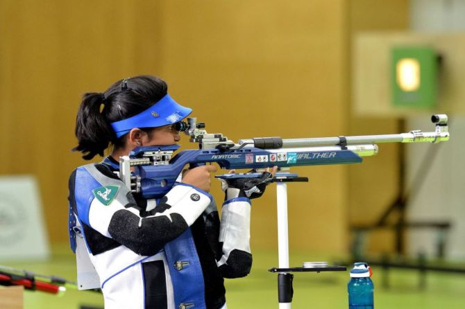 Mehuli Ghosh of India shoots