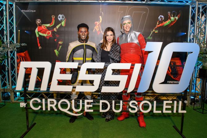 People attend the launching of the show Messi10 by Cirque du Soleil, inspired by the life, values ​​​​and career of Argentine soccer star Lionel Messi, in Buenos Aires, Argentina