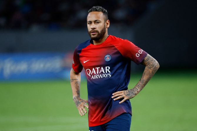 Neymar, who joined Paris St Germain in 2017 from Spanish club Barcelona for a world record transfer fee of 222 million euros ($243 million), missed PSG's league opener against Lorient on Saturday due to a viral infection.