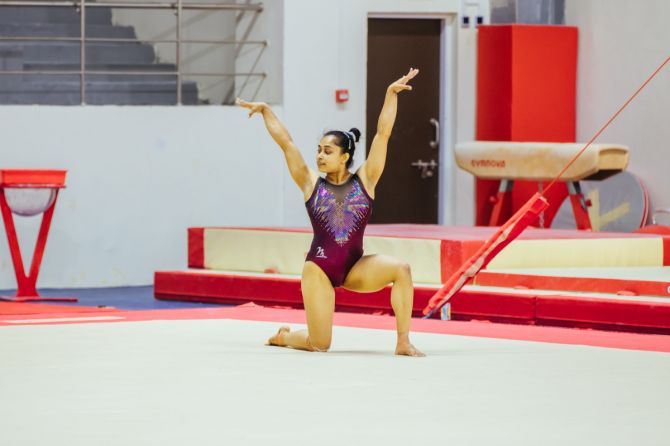 Karmakar faced Two ACL surgeries on her knee that mandated ligament transplant and a 21-month ban for failing a dope test.