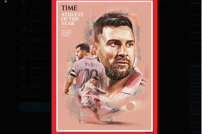 Lionel Messi was named Time Magazine's athlete of the year after guiding Argentina to the FIFA World Cup title last December, before picking up his 8th Ballon d'or