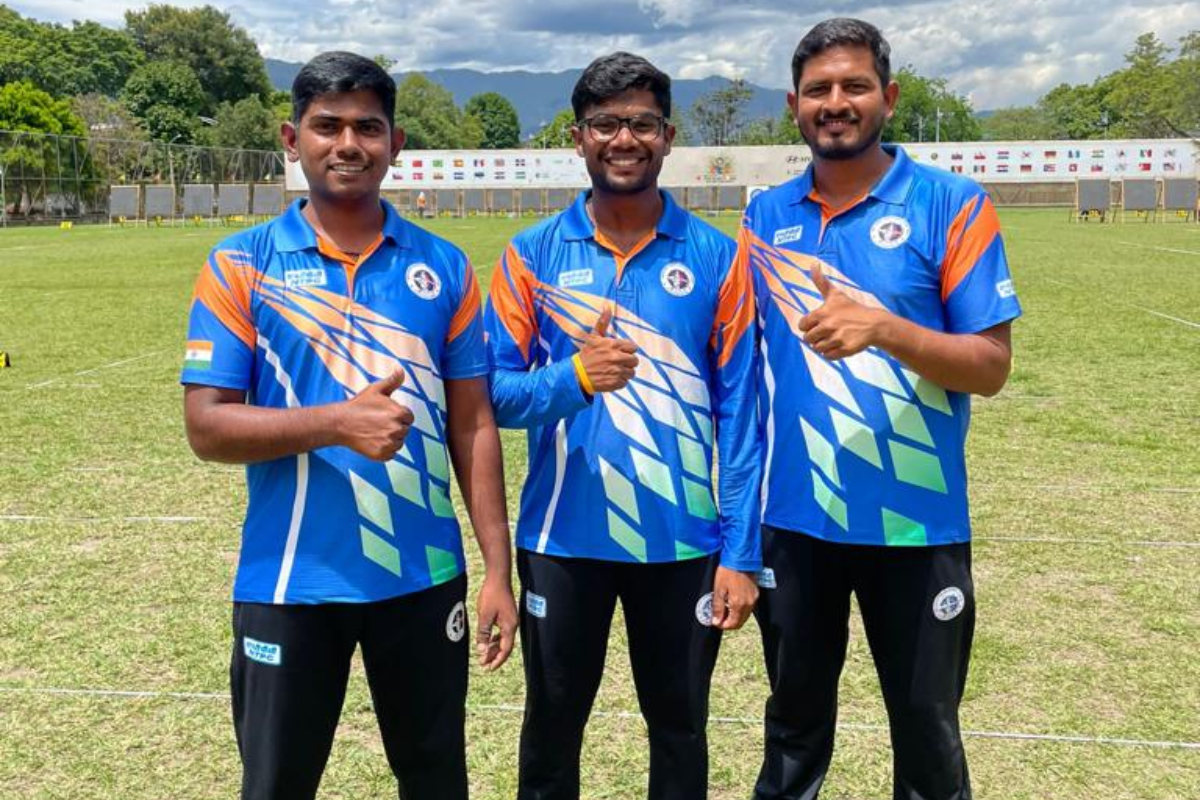 Indian trio of Tushar Shelke, Mrinal Chauhan and Dhiraj Bommadevara prevailed over China's Yang Keyang Li Mengqui and Wang Yan to win bronze in the recurve team event.