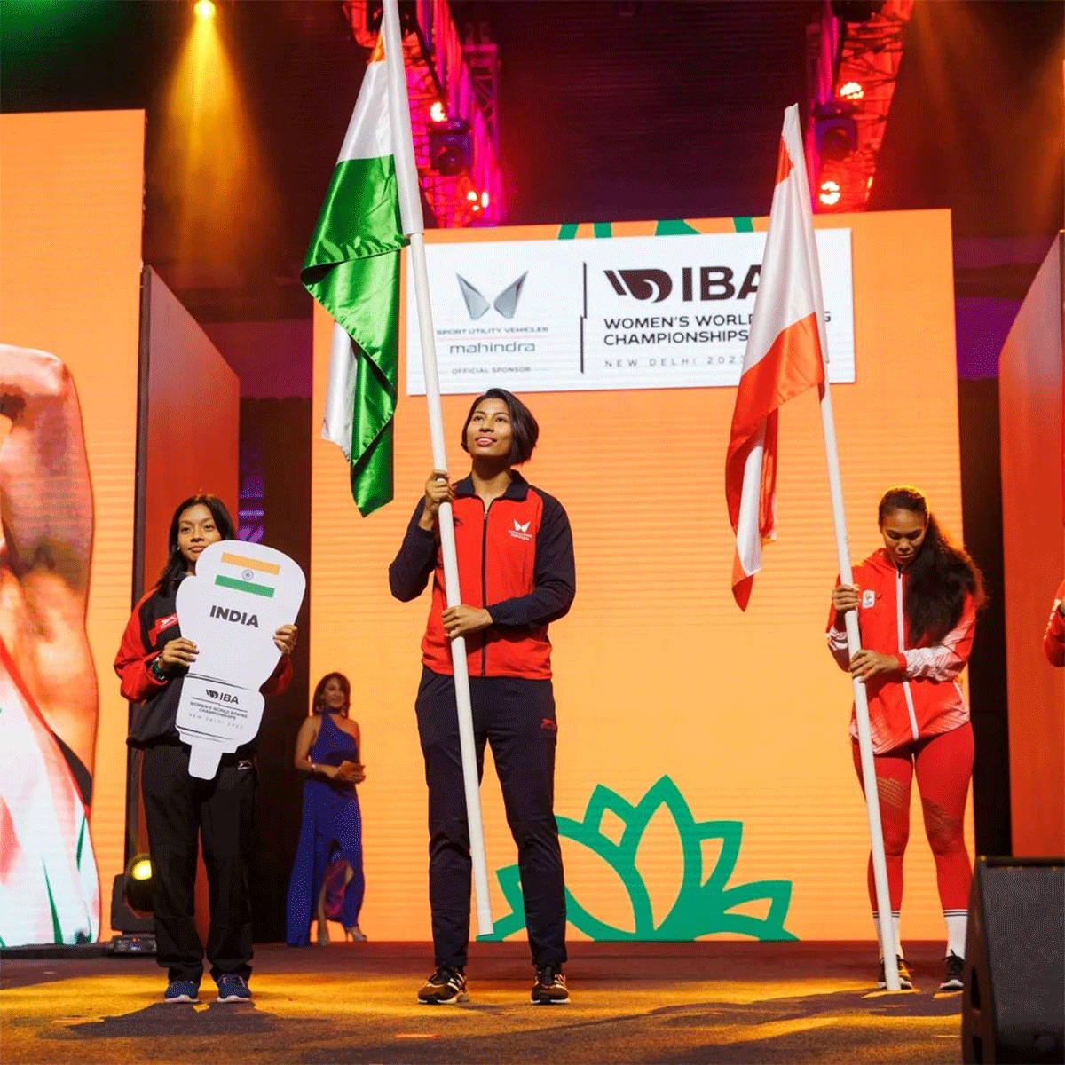 Tokyo Olympics medallist Lovlina Borgohain is India's flag bearer at the IBA Women's World Championship in New Delhi on Wednesday