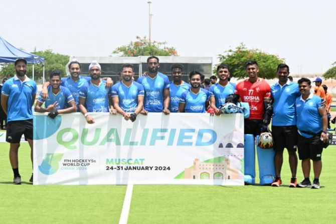 Having made the Asia Cup final, the Indian men's team have qualified for the FIH Hockey5s World Cup Oman 2024 to be held from 24-31 January 2024.