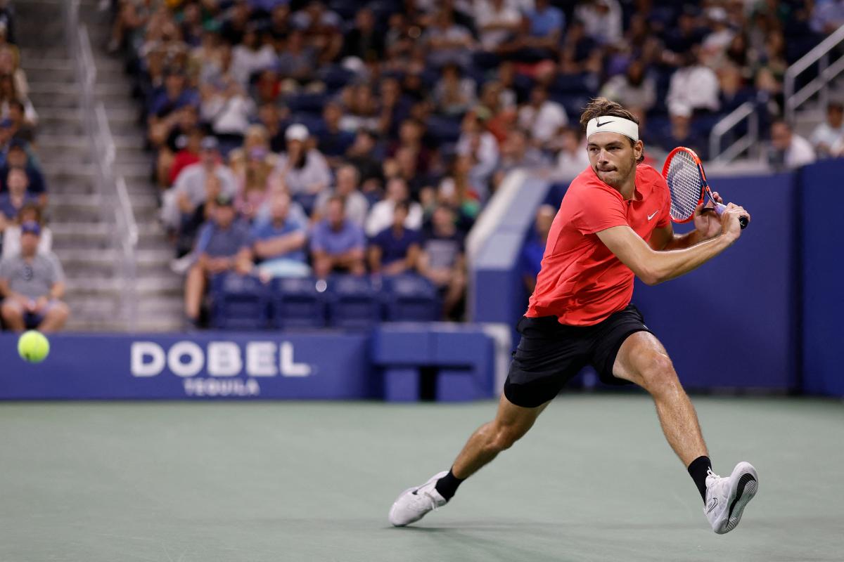 Taylor Fritz, one of three US men in the last eight, was thrashed 6-0, 6-4 by Novak Djokovic in the Cincinnati quarter-finals last month but he said he would take positives from that defeat.