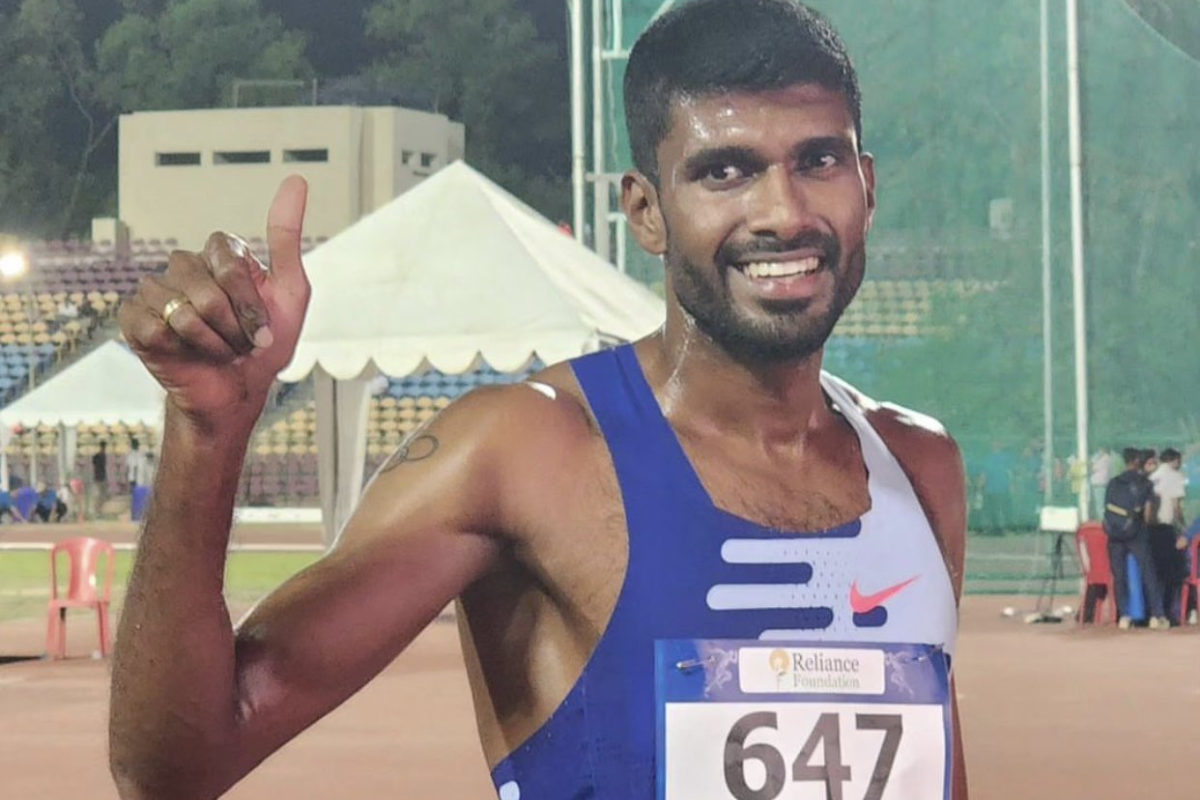 Jinson Johnson, who will be defending his Asian Games gold in Hangzhou, recorded his season best time of 3 minutes 39.32 seconds to win the 1500m race at the newly constructed eight-lane 400m track at Sector 7 Sports Complex at the Indian Grand Prix 5 on Sunday