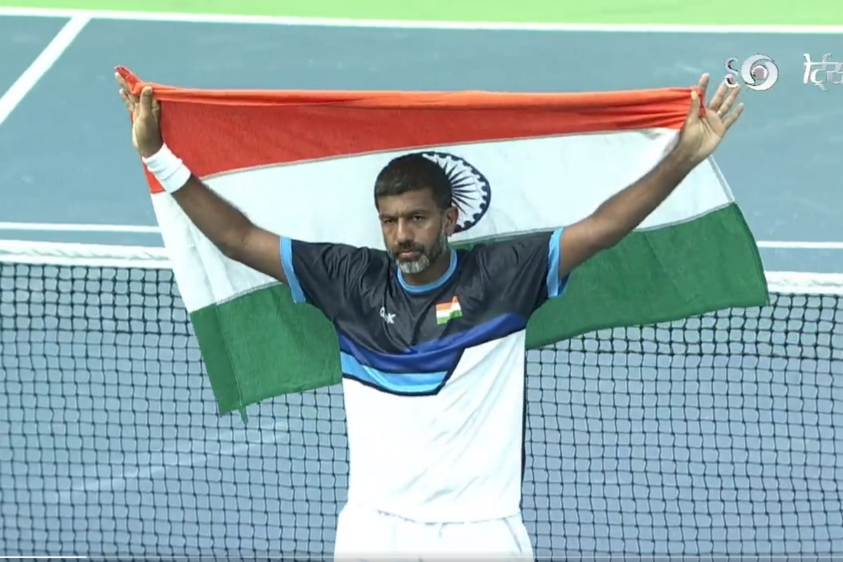 Rohan Bopanna played his 33rd and final Davis Cup tie against Morocco in Lucknow on Sunday