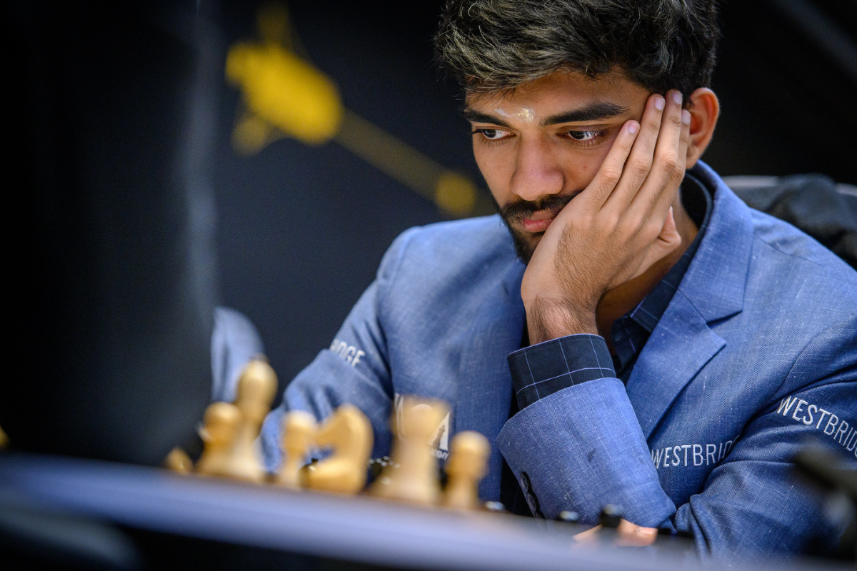 With D Gukesh beating Nijat Abasov, a three-way tie for first spot has opened up between Ian Nepomniachtchi, Hikaru Nakamura and D Gukesh with two rounds to go. 