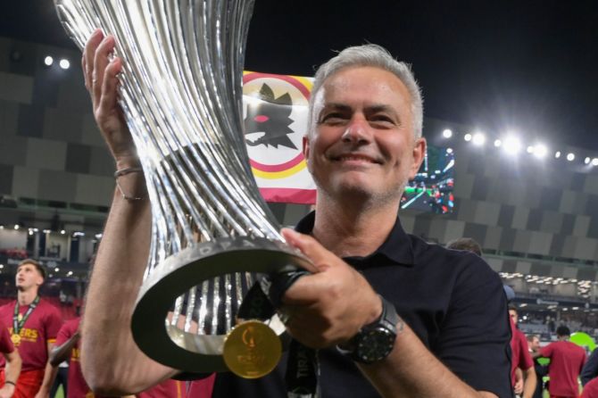 Under Jose Mourinho, Roma won the third-tier Europa Conference League in 2022. He also led them to the Europa League final in 2023, where they were beaten on penalties by Sevilla. 