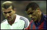 Rivaldo and Zinedine Zidane