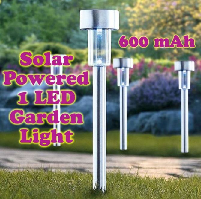 Gadget Hero's Solar Powered Rechargeable LED Flowerbed Garden Lawn Walkway