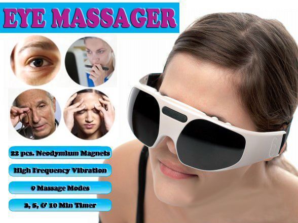 Gadget Hero's Electro Magnetic Vibrating Eye Massager Stress Buster Relaxer