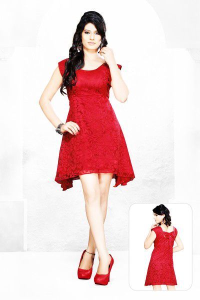 Red Hot Western Designer Dress
