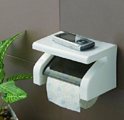Toilet Paper Roll cum Mobile Phone Holder