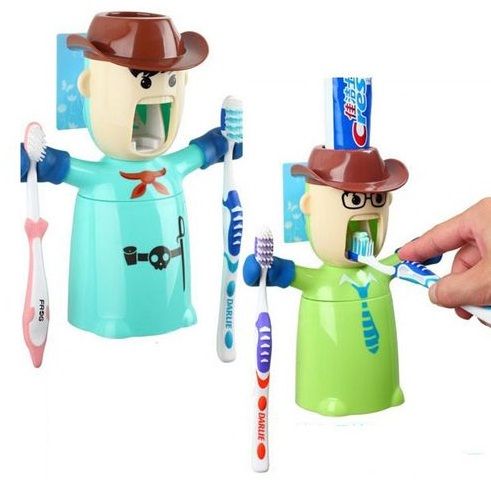 Toothpaste Dispenser cum Toothbrush Holder