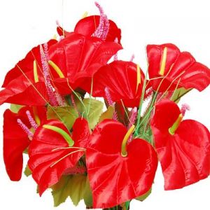 Orchid Flower Premium Quality Exotic Yellow Artificial Red And White Artificial Flowers Garland Haar Mala