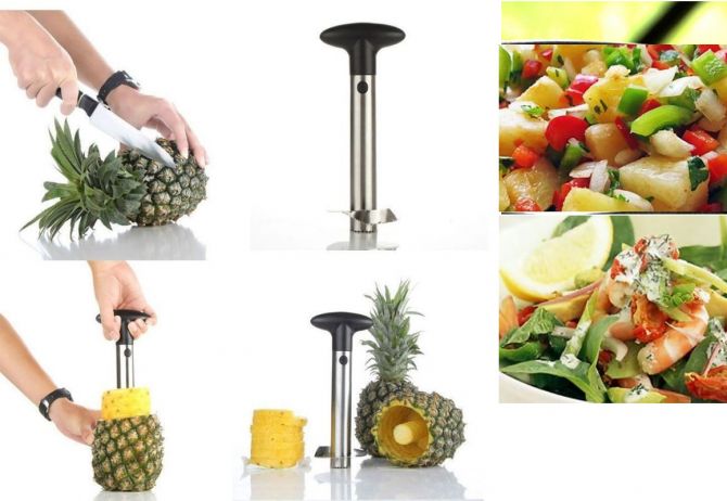 Buy Stainless-steel-pineapple-corer-peeler-slicer