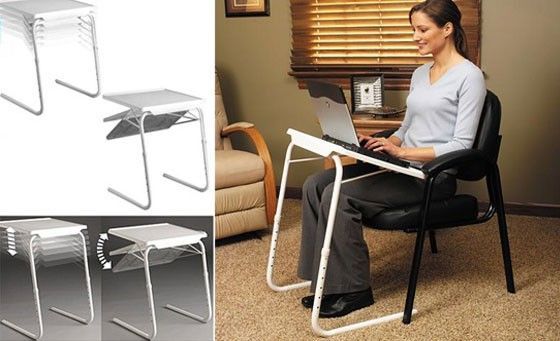 Table Mate Portable Adjustable Dinner Cum Laptop Tray