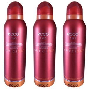 Set Of 3 Ecco Gucci Rush Perfumed Deodorant Spray 200 Ml