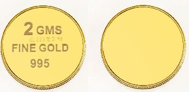 Two gram gold coins