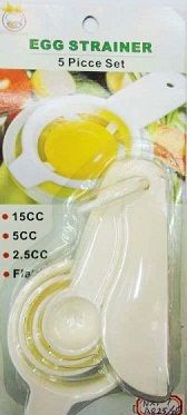 Egg White Strainer and Measuring Spoons Set