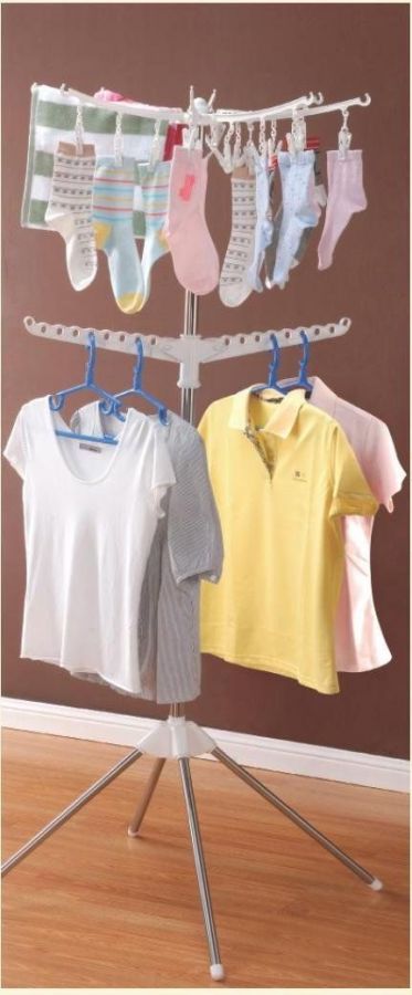 Foldable clothes drying stand