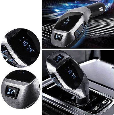 X5 Car Charger cum Wireless Bluetooth Transmitter
