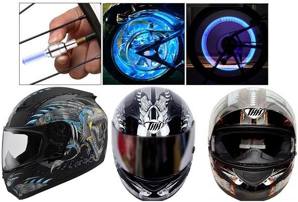 Bike Wheel LED & Helmet