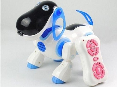 plush dog smart electric