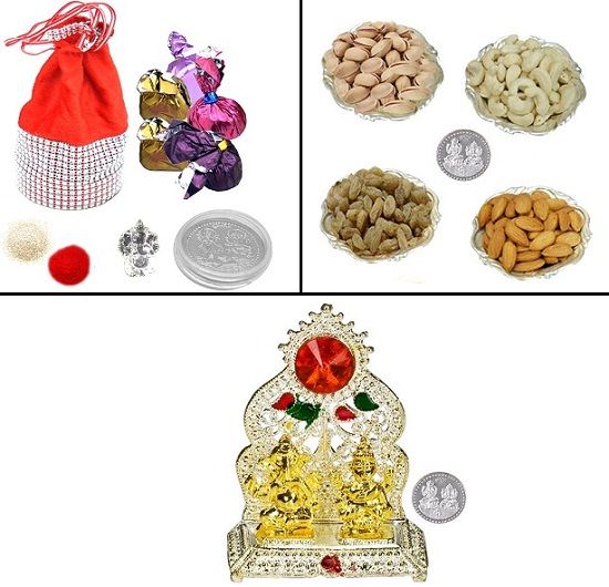 Diwali gifts with free silver coin