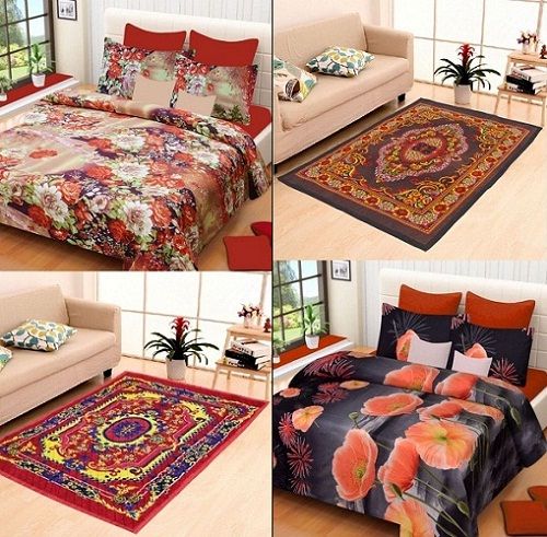 Bed sheet and carpet combos