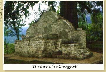 A chogyal's throne