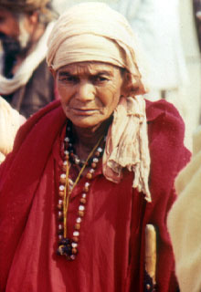 A woman sadhu	